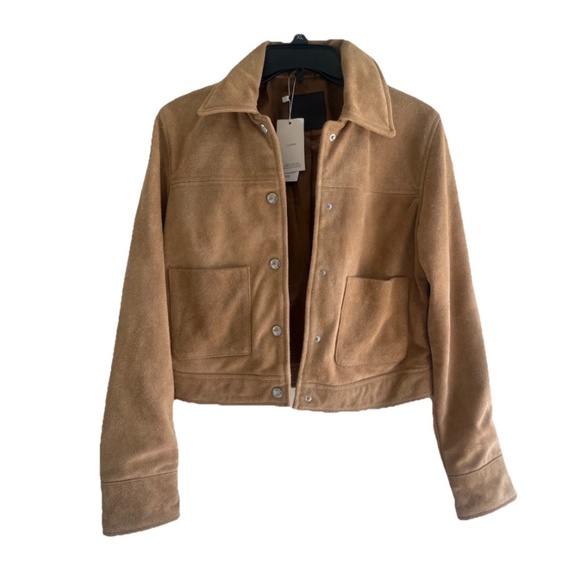 Mango Women’s Suede Leather Jacket, Small, NWT - Picture 8 of 16
